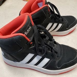 Adidas size 7.5 women's black and red